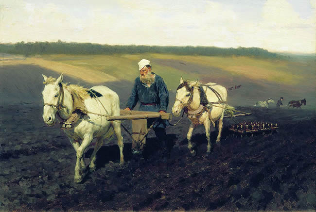 Tolstoy Ploughing
