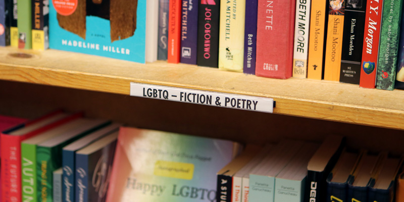 Bookseller Adam P. discusses the LGBT book sections in bookstores