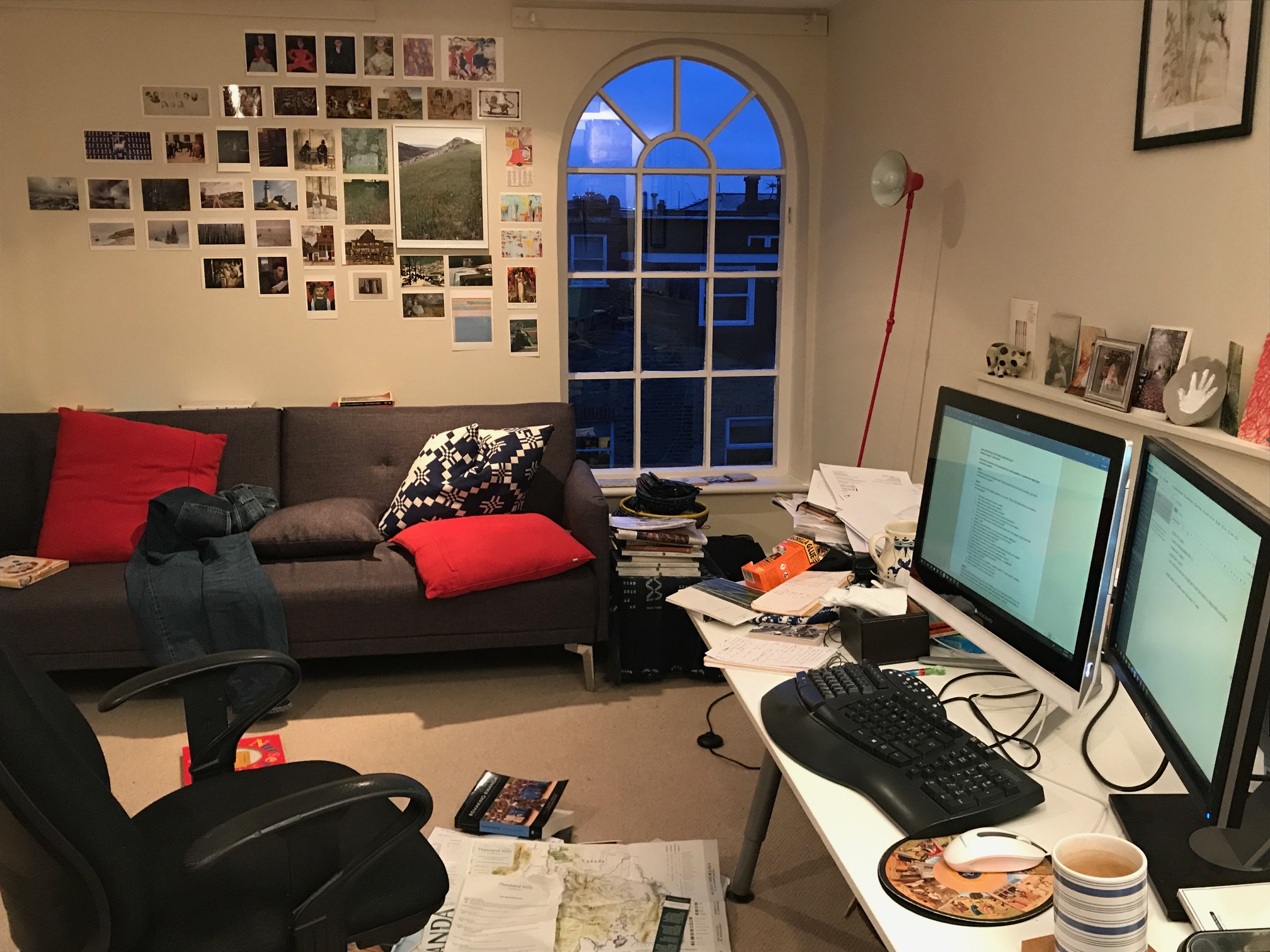 The author's workspace.
