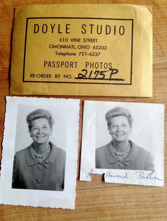 IMG: The author's grandmother's passport photos.