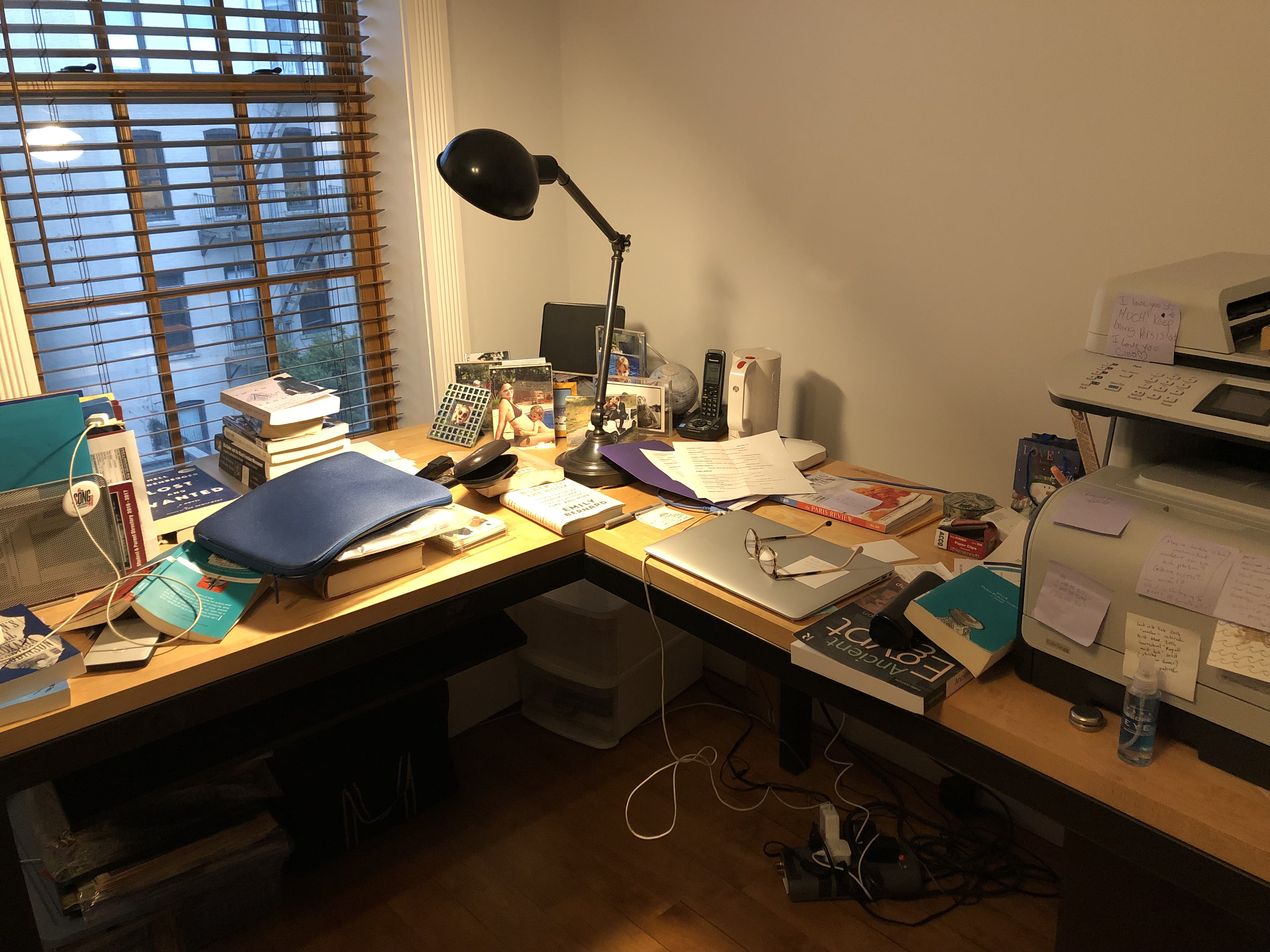 The author's desk.
